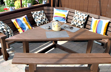 Garden Bench & Table Set