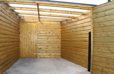 Bespoke Garden Shed Sitting Area