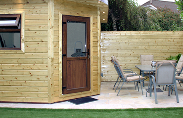 Garden Shed & Sitting Area