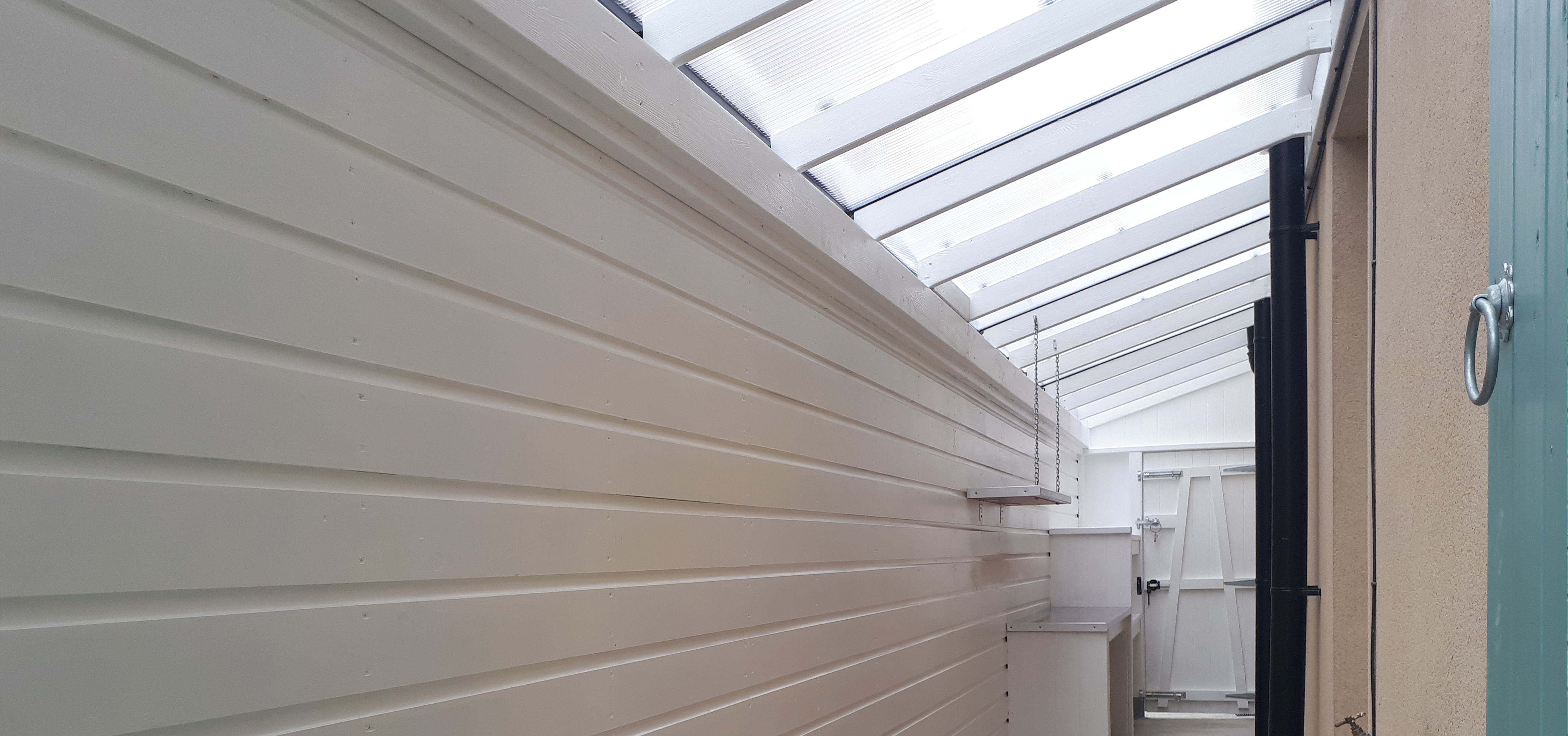 Raised Roof for Side Passage Shed 1