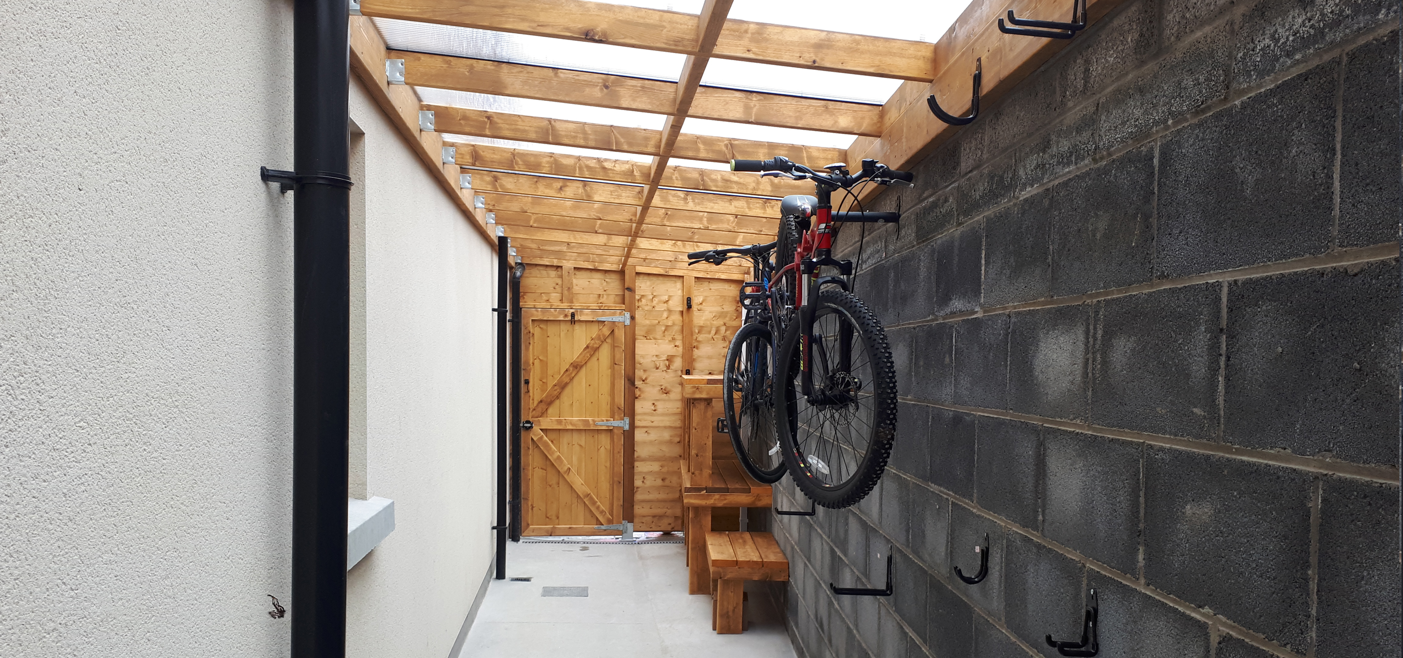 Side Passage Bike Shed and Storage 3