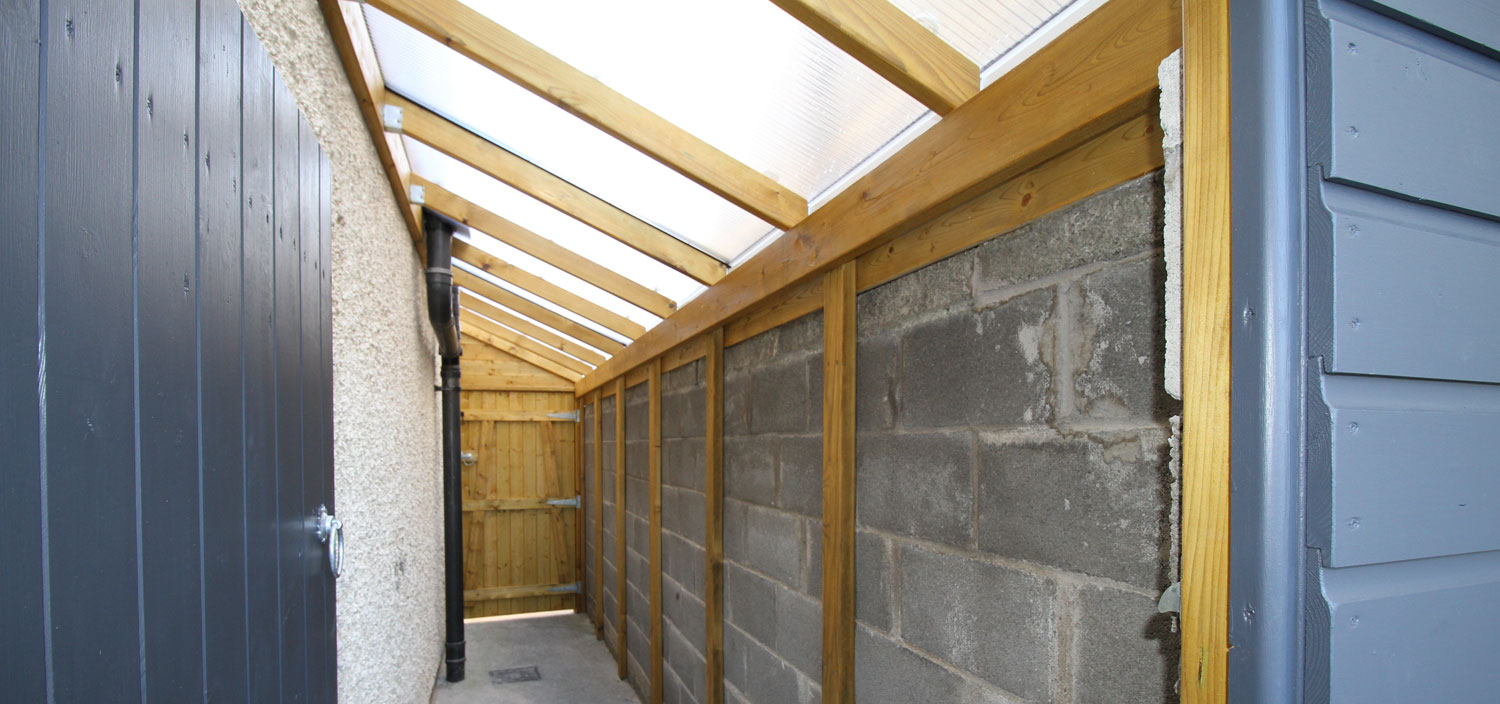 Side Passage Bike Shelter 2
