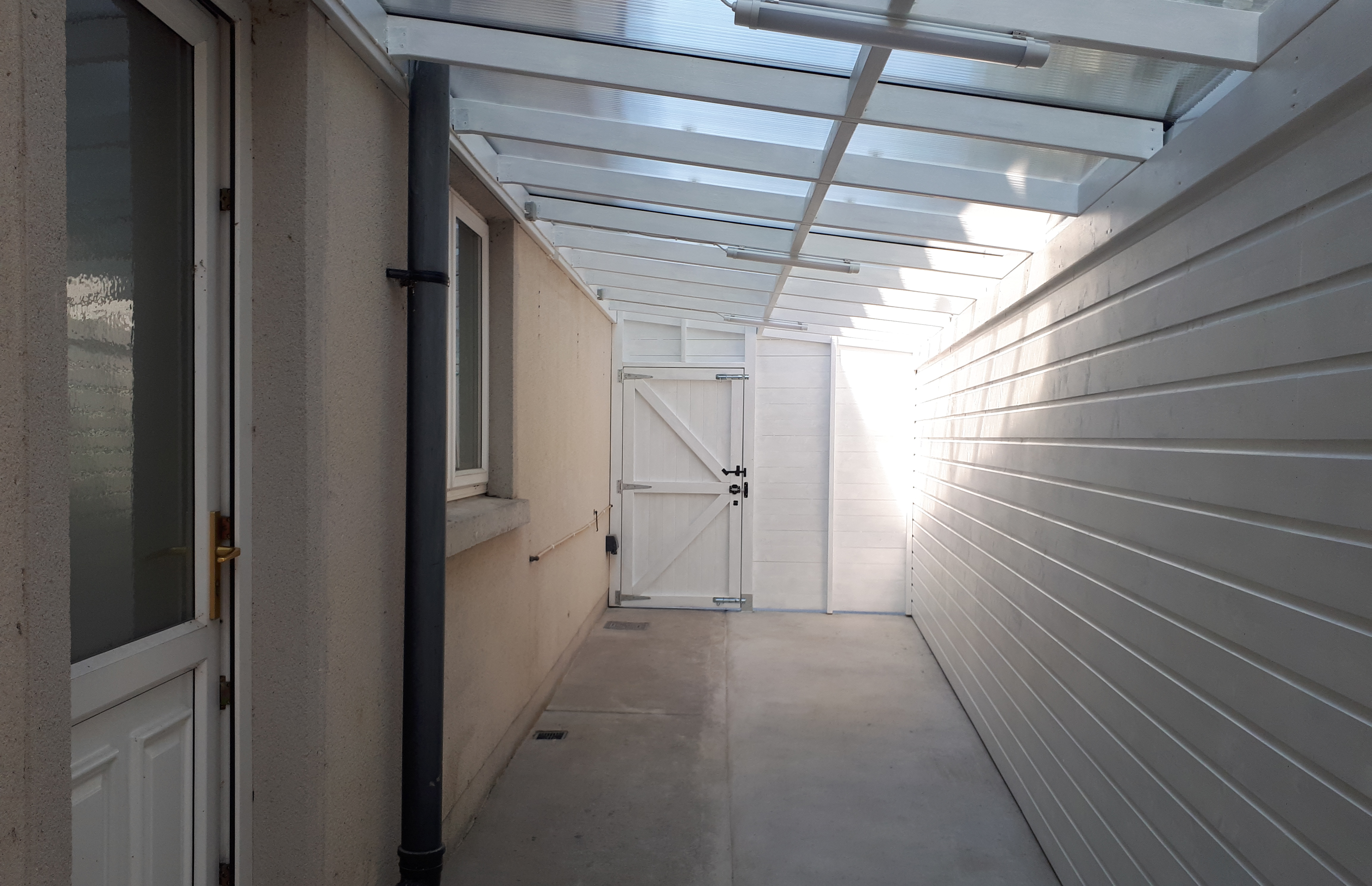 Side Passage Converted for Storage