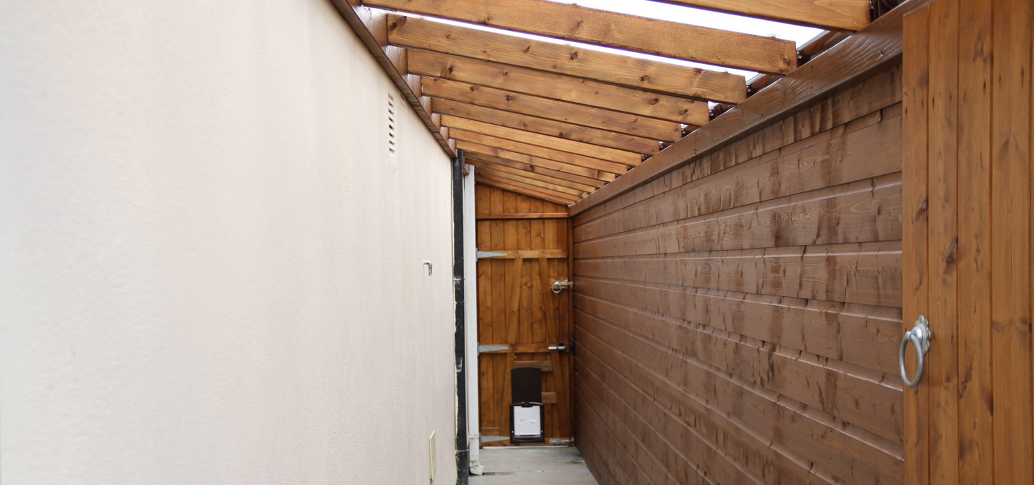 Side Passage Roof and Rain Shelter 2
