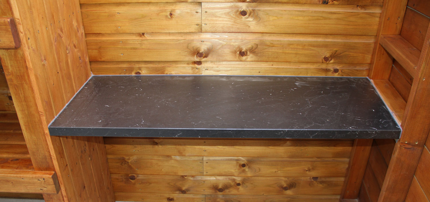 Side Passage Shed with Shelving & Worktop 3